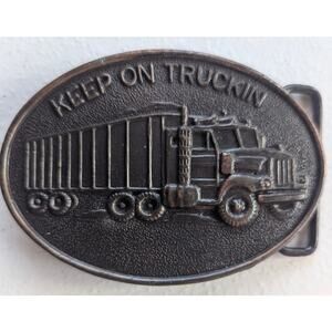 buckle vintage style keep on trucken